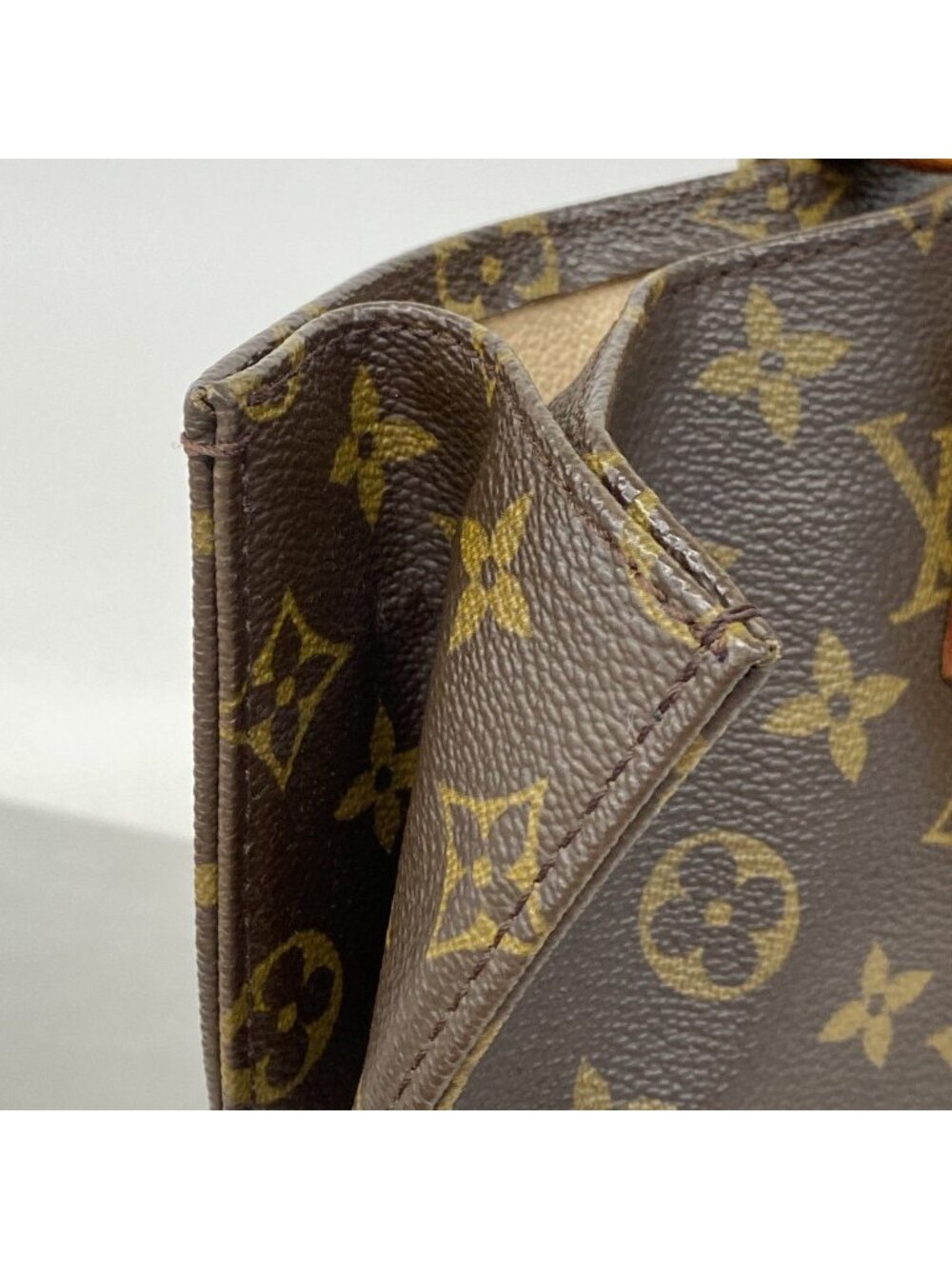 Louis Vuitton Tote Monogram Sac Plat Brown - Picture 7 of 10